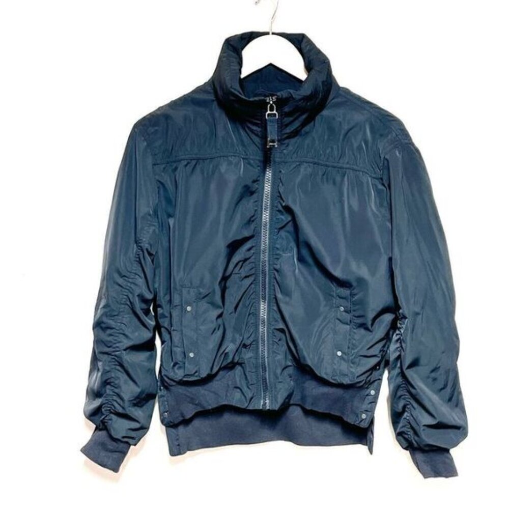 ATHLETA Point Reyes Black Moto Bomber Jacket Womens Sz S - Picture 7 of 14